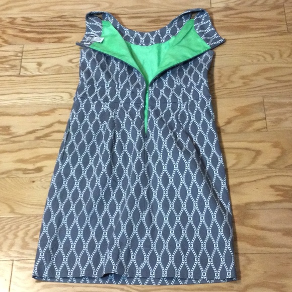 12 Robbie Bee gray with white boho print sheath dress - Picture 4 of 15